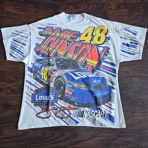 Vintage Nascar Jimmy Johnson Lowes #48 shirt All over print